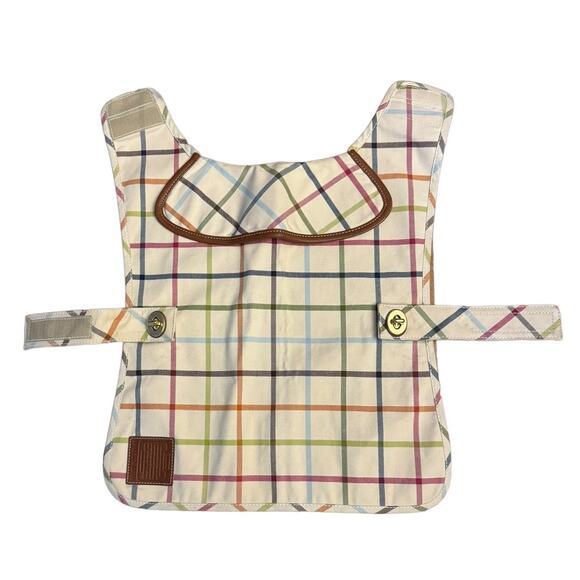 COACH Bleecker Tattersall Dog Coat Brass Turn Locks Size Medium